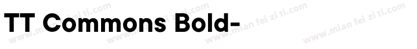 TT Commons Bold字体下载字体转换